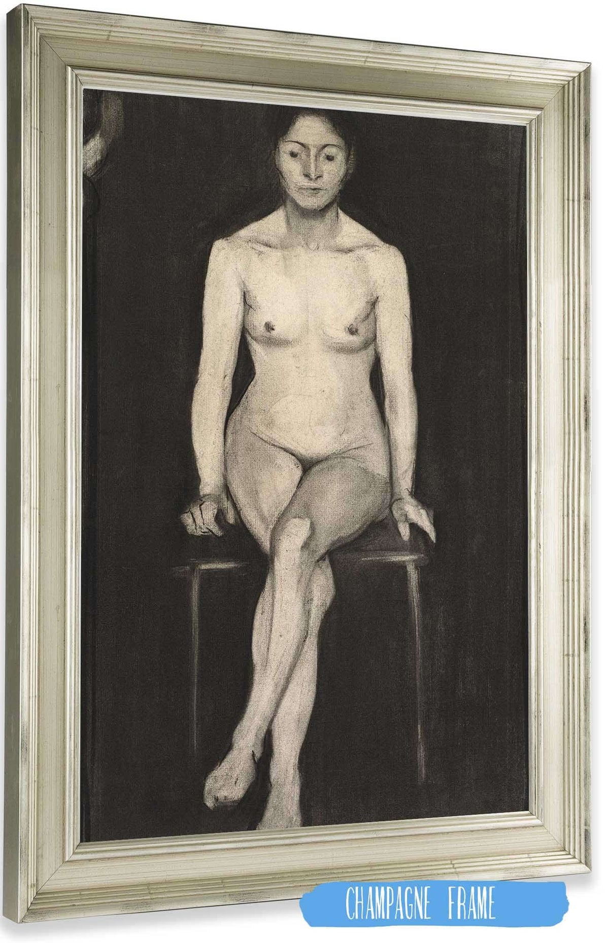 Seated Female Nude by Paula Modersohn Becker Posters, Prints, & Visual Artwork