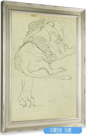 Seated Lion  by Theodore Gericault Posters, Prints, & Visual Artwork