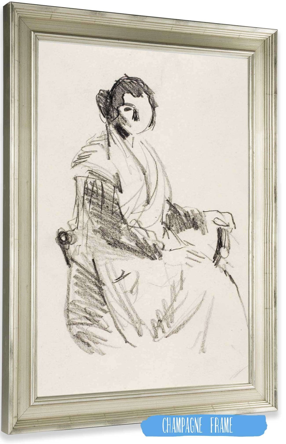 Seated Woman by Robert Henri Posters, Prints, & Visual Artwork