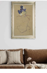 Seated Woman From Behind Study For Au Moulin Rouge by Henri De Toulouse Lautrec Posters, Prints, & Visual Artwork