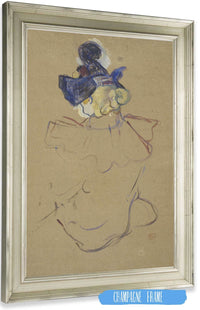 Seated Woman From Behind Study For Au Moulin Rouge by Henri De Toulouse Lautrec Posters, Prints, & Visual Artwork