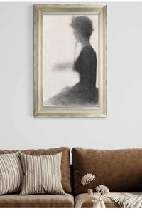 Seated Woman With A Parasol   by Georges Seurat Posters, Prints, & Visual Artwork