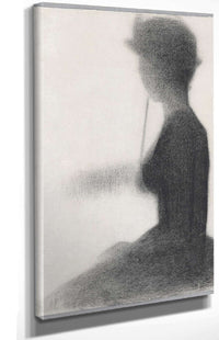 Seated Woman With A Parasol   by Georges Seurat Posters, Prints, & Visual Artwork