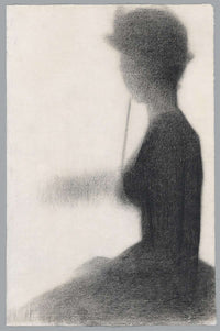 Seated Woman With A Parasol   by Georges Seurat Posters, Prints, & Visual Artwork