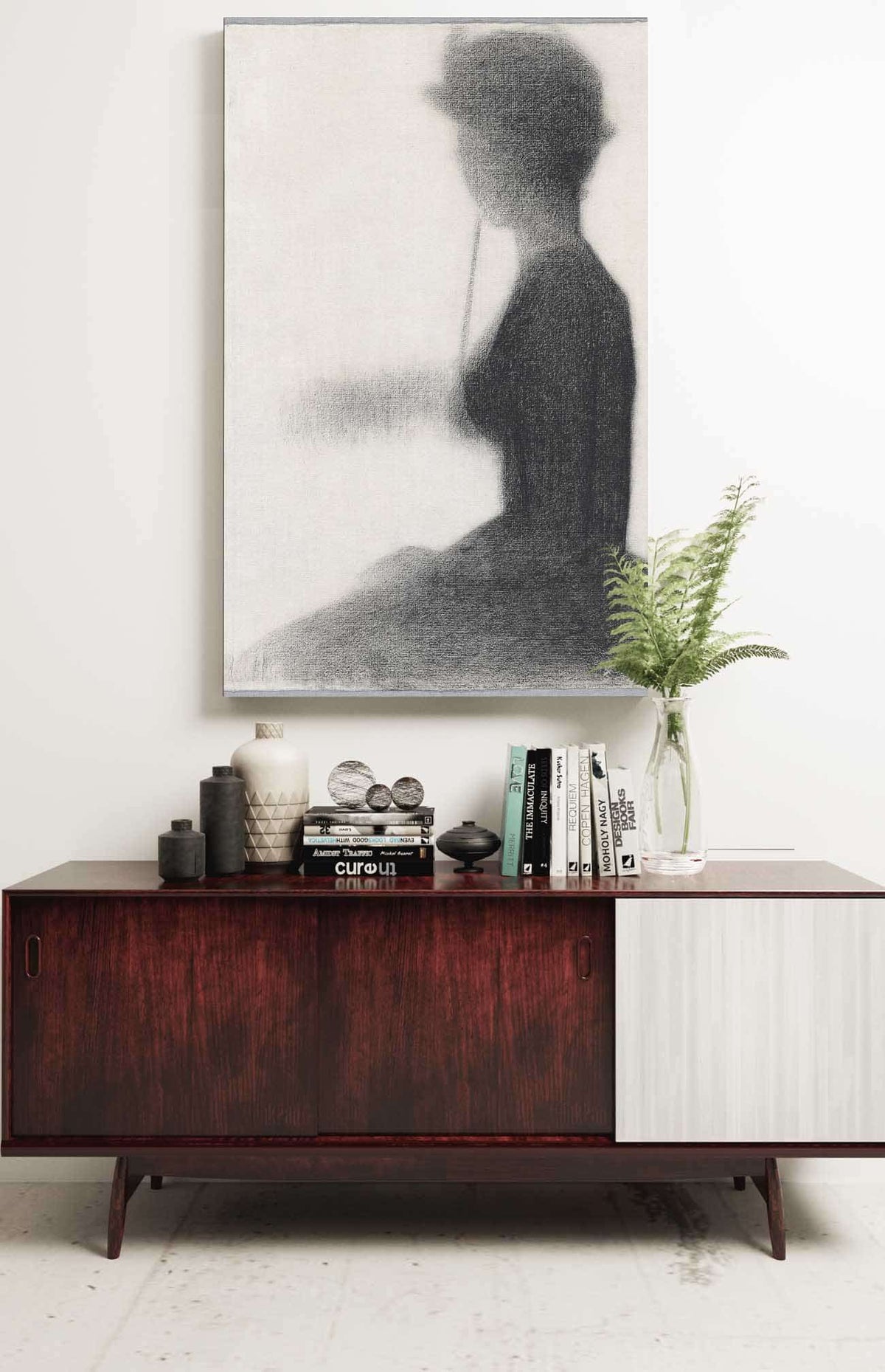 Seated Woman With A Parasol   by Georges Seurat Posters, Prints, & Visual Artwork