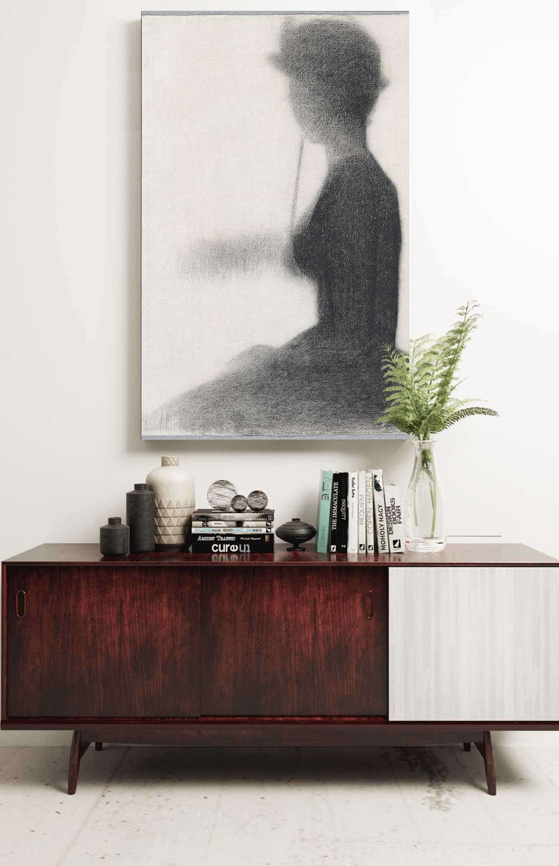 Seated Woman With A Parasol   by Georges Seurat Posters, Prints, & Visual Artwork