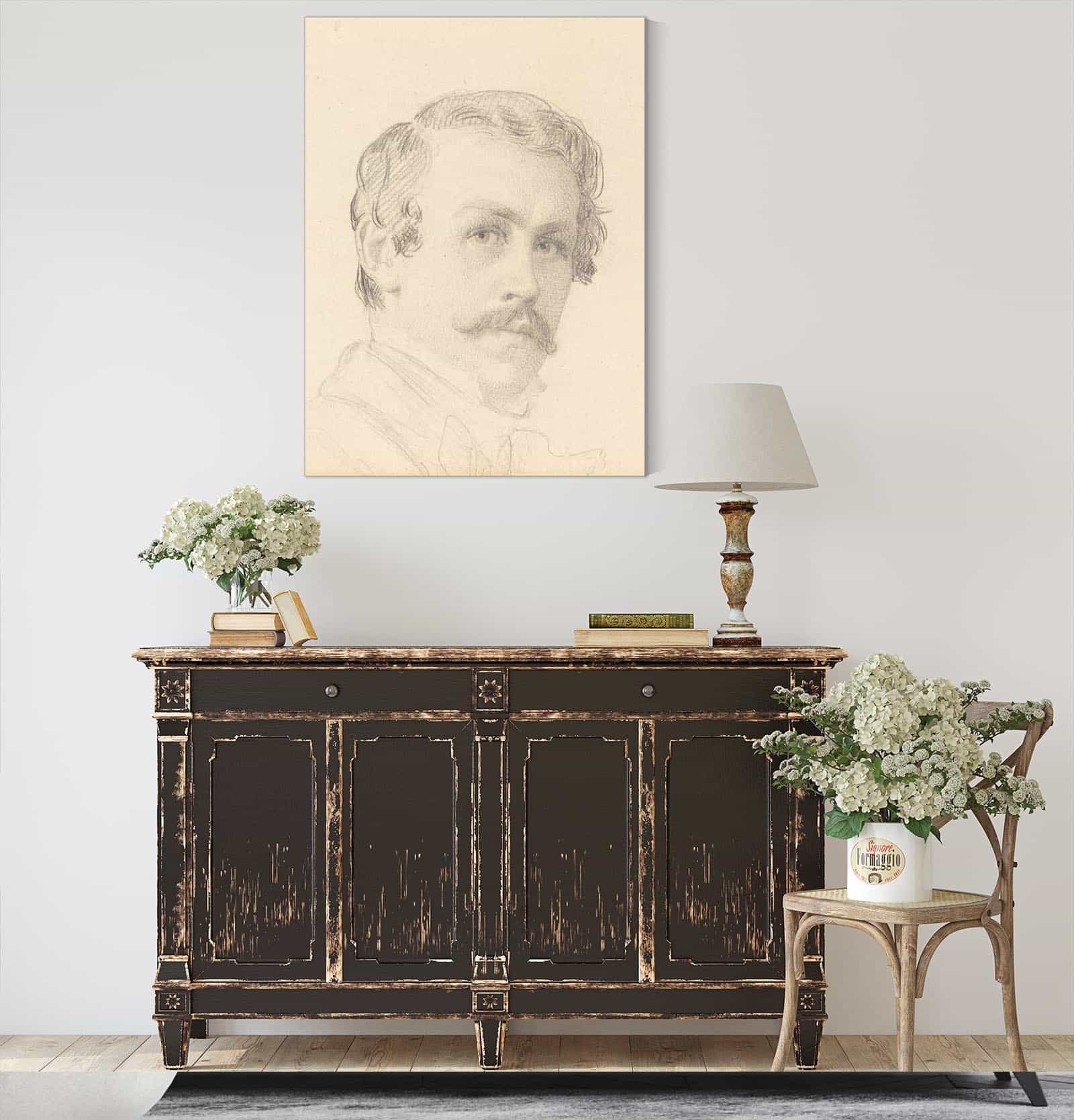 Self Portrait by Eastman Johnson Posters, Prints, & Visual Artwork