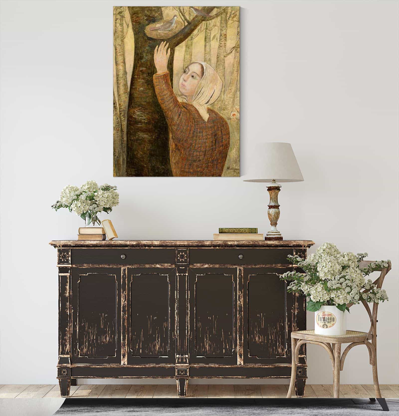 Self Portrait With A Palette by Tadeusz Makowski Posters, Prints, & Visual Artwork