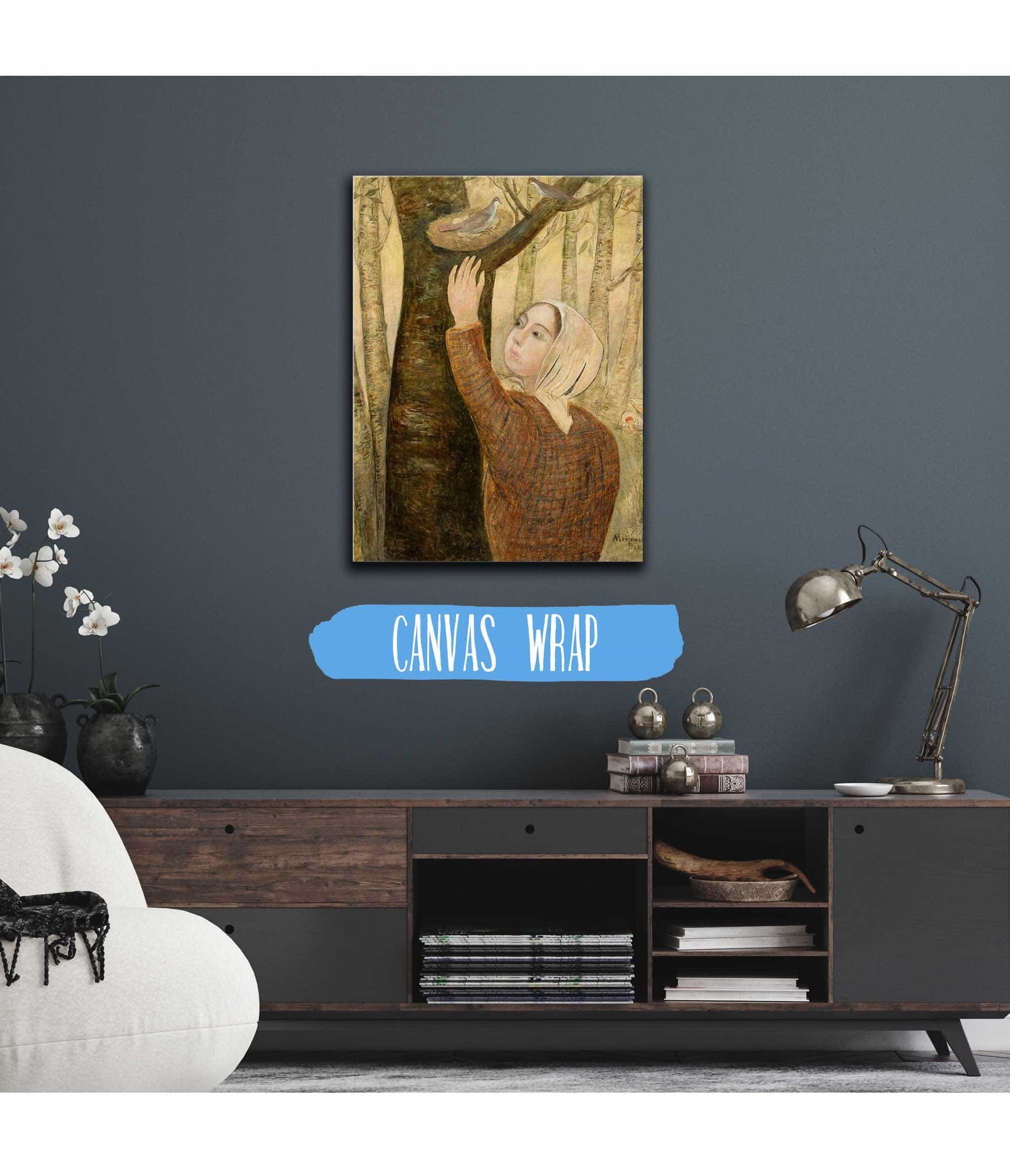 Self Portrait With A Palette by Tadeusz Makowski Posters, Prints, & Visual Artwork