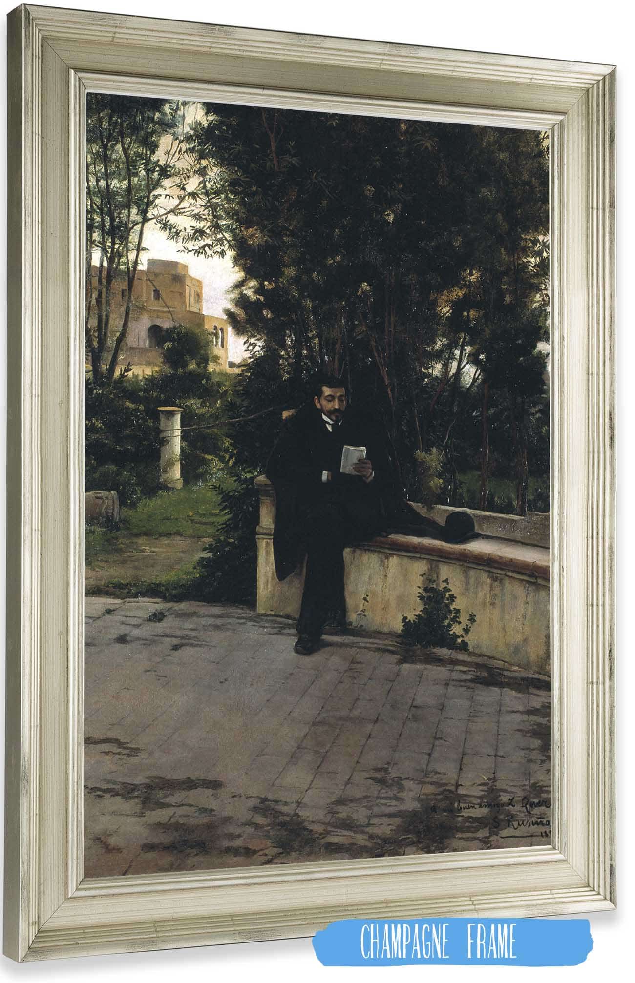 Senyor Quer In The Garden by Santiago Rusinol Posters, Prints, & Visual Artwork