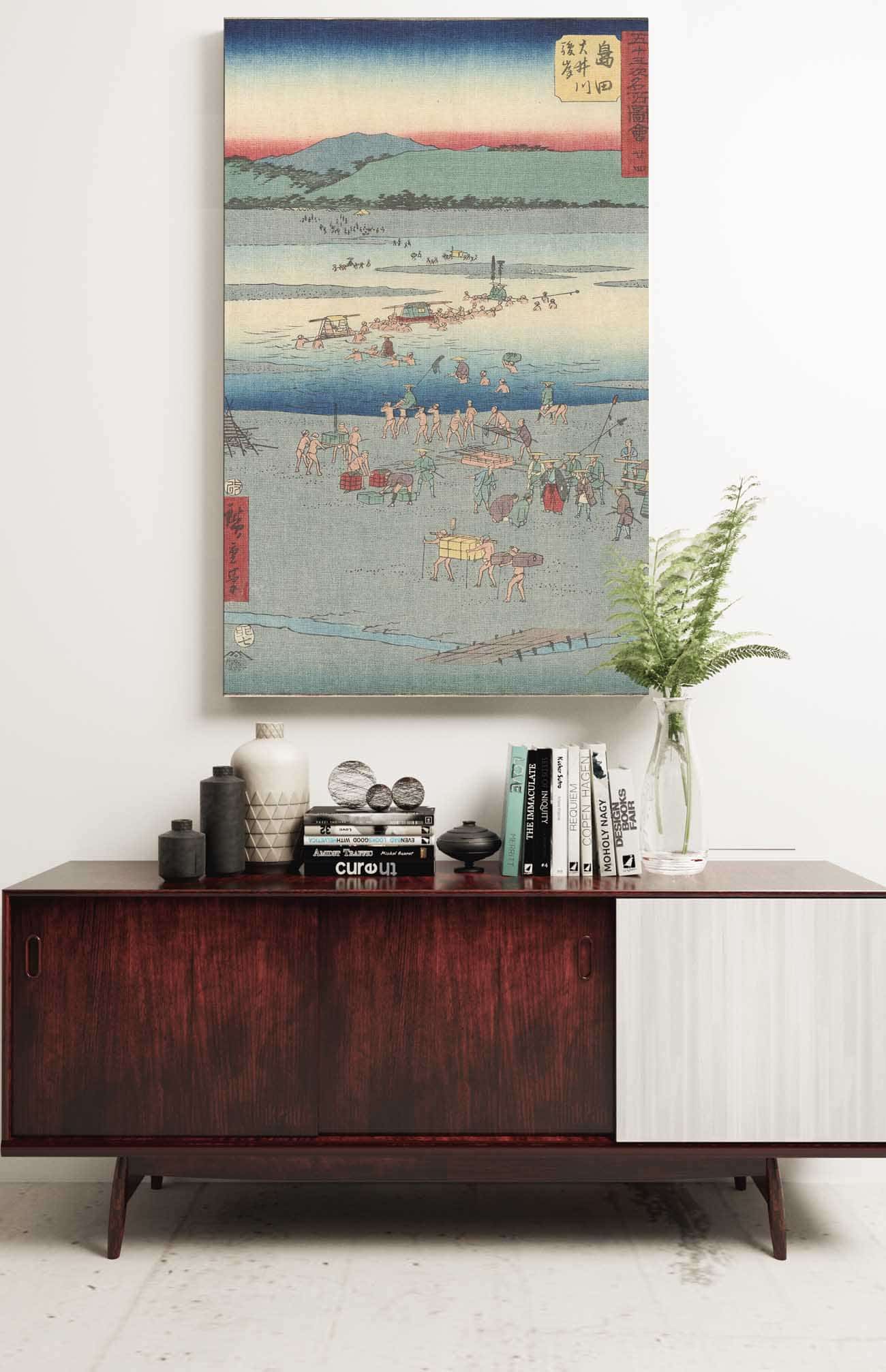 Shimada   by Ando Hiroshige Posters, Prints, & Visual Artwork