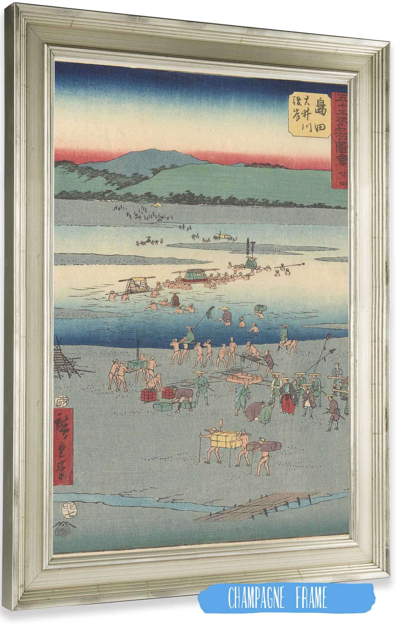 Shimada   by Ando Hiroshige Posters, Prints, & Visual Artwork