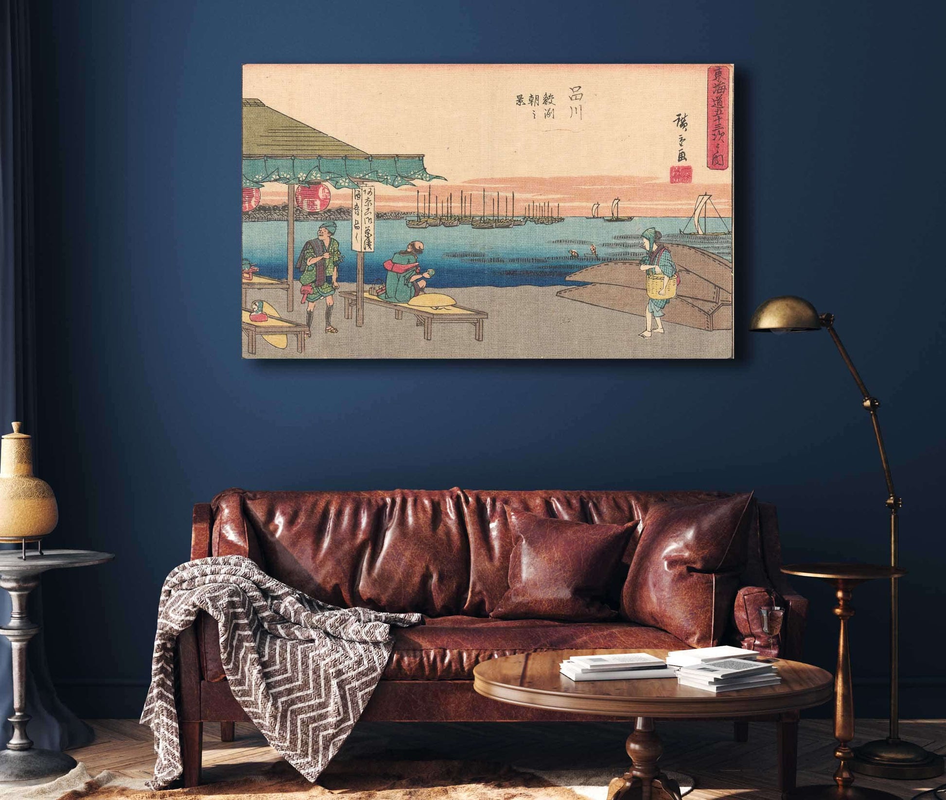 Shinagawa   by Ando Hiroshige Posters, Prints, & Visual Artwork