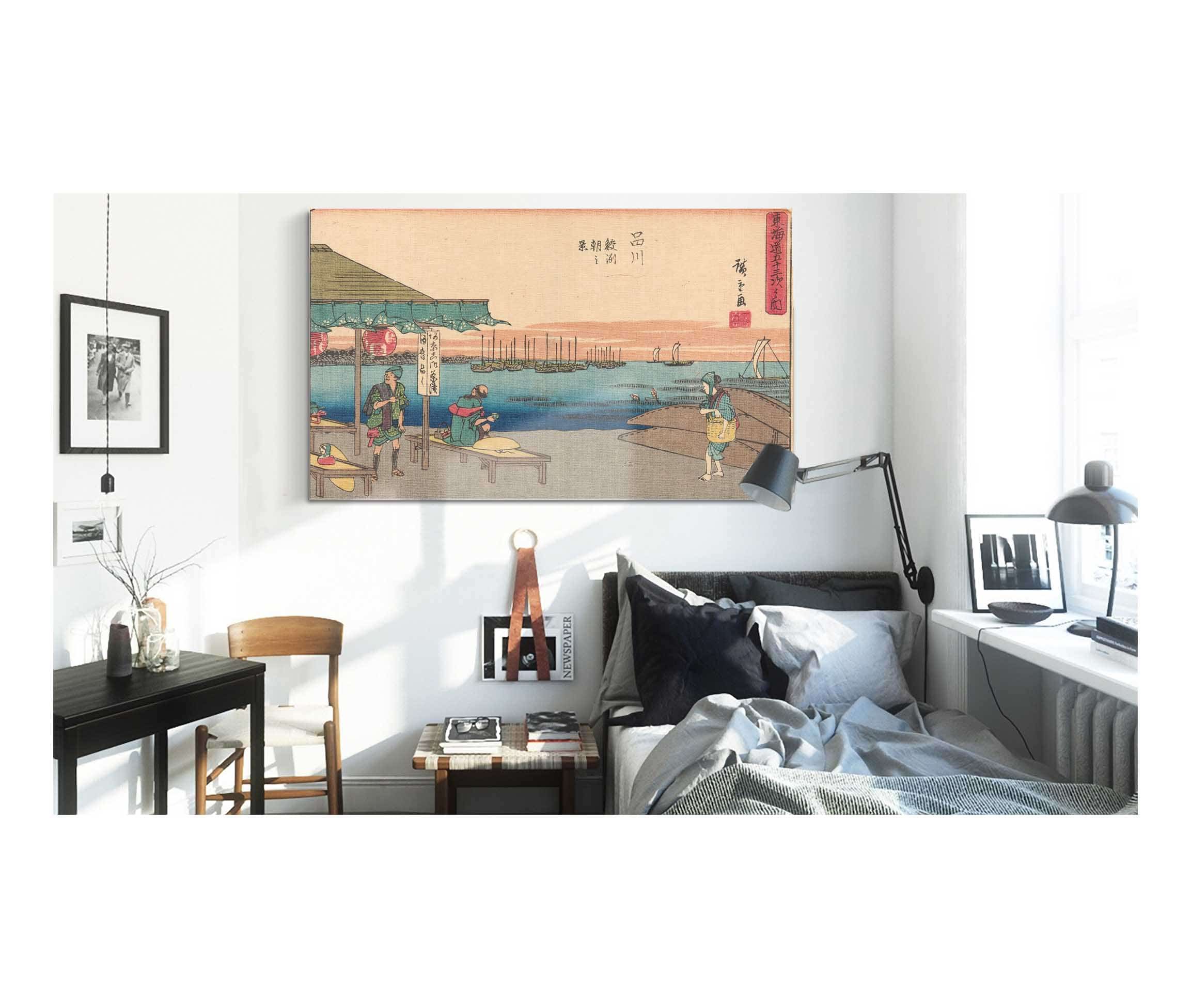 Shinagawa   by Ando Hiroshige Posters, Prints, & Visual Artwork