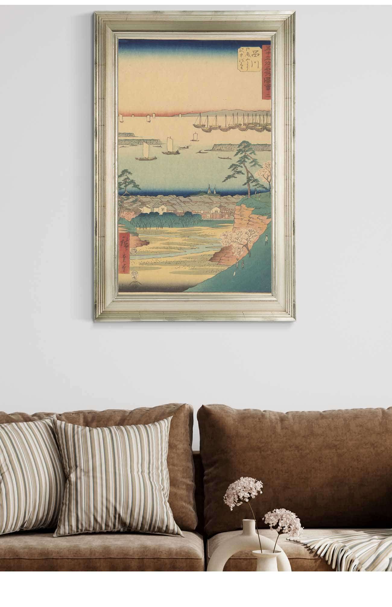 Shinagawa   by Ando Hiroshige Posters, Prints, & Visual Artwork