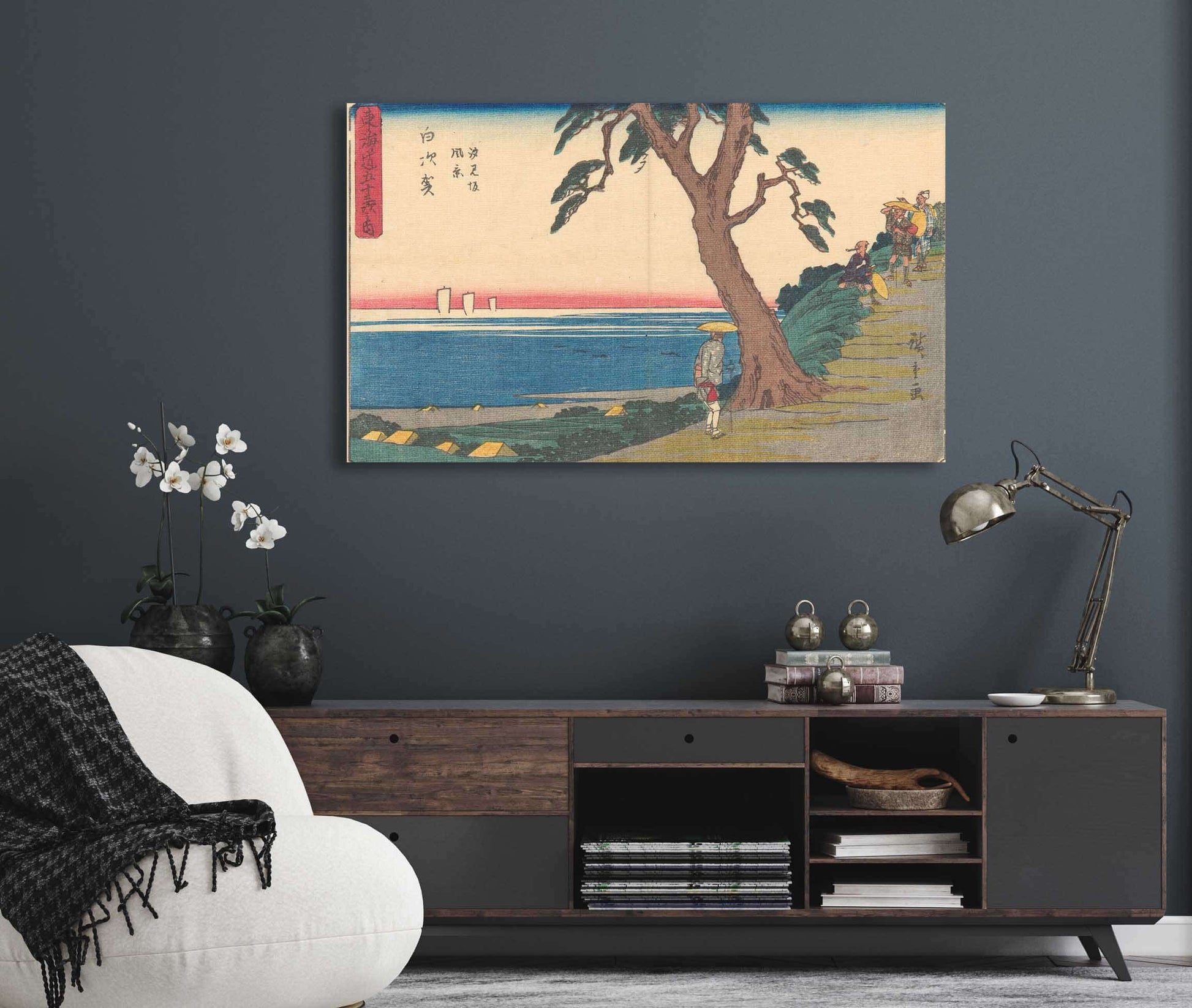 Shirasuka   by Ando Hiroshige Posters, Prints, & Visual Artwork