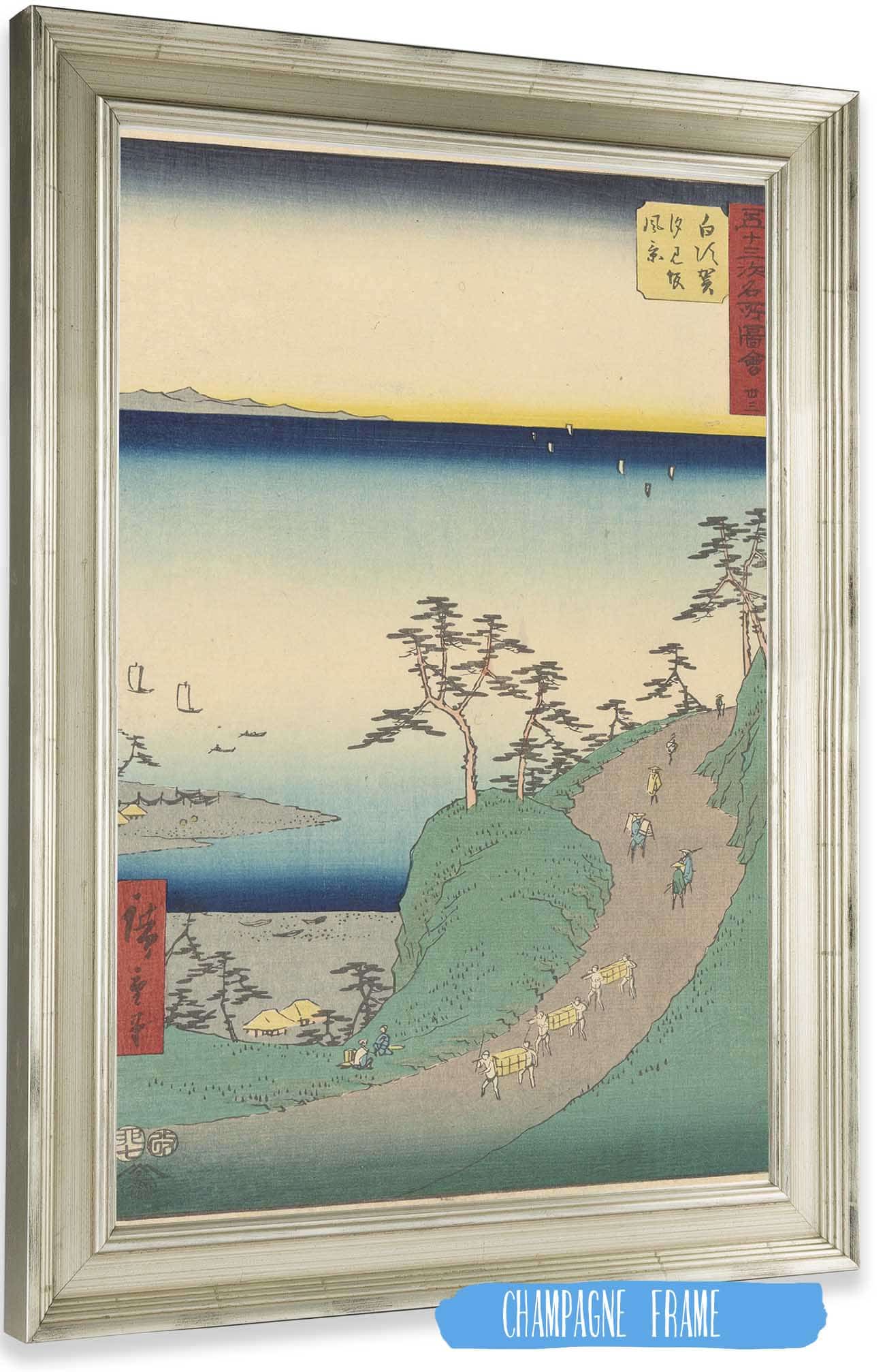 Shirasuka   by Ando Hiroshige Posters, Prints, & Visual Artwork