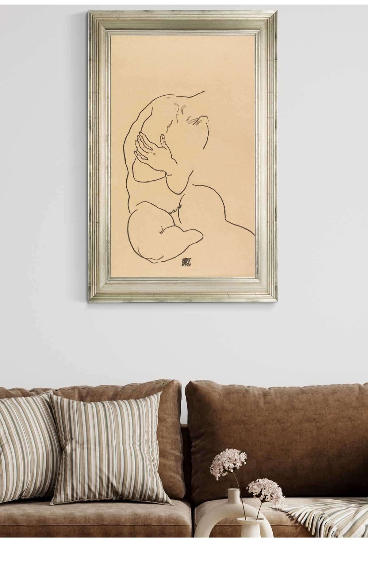 Sitzender Weiblicher Torso by Egon Schiele Posters, Prints, & Visual Artwork