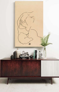 Sitzender Weiblicher Torso by Egon Schiele Posters, Prints, & Visual Artwork