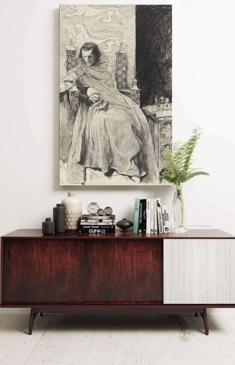 Sketch For King John From King John by Edwin Austin Abbey Posters, Prints, & Visual Artwork