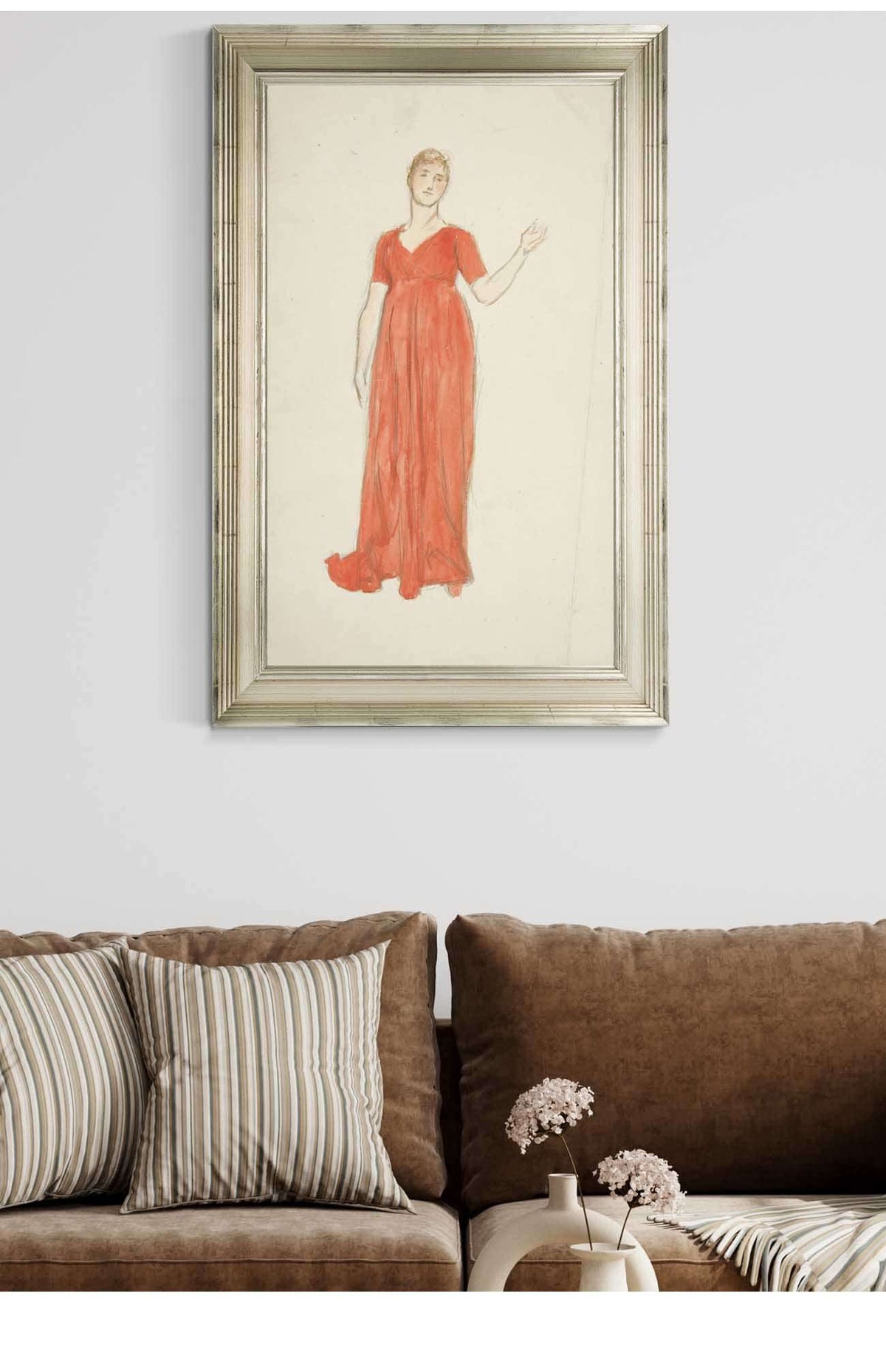 Sketch Of A Woman Costume Study For A Play by Edwin Austin Abbey Posters, Prints, & Visual Artwork