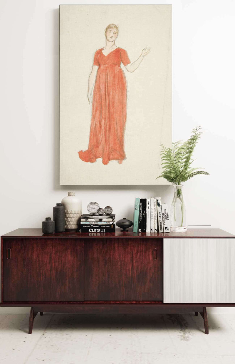 Sketch Of A Woman Costume Study For A Play by Edwin Austin Abbey Posters, Prints, & Visual Artwork