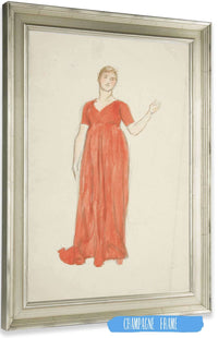 Sketch Of A Woman Costume Study For A Play by Edwin Austin Abbey Posters, Prints, & Visual Artwork