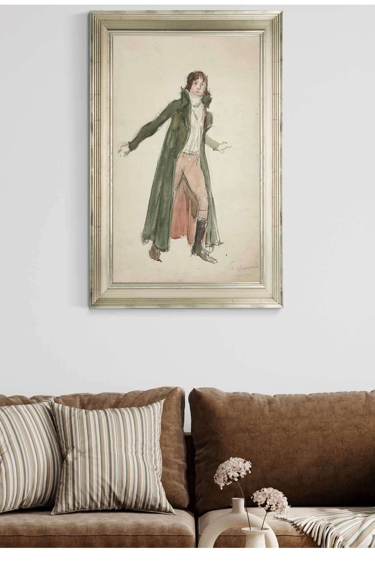 Sketch Of A Young Man Study For Illustration To A Play by Edwin Austin Abbey Posters, Prints, & Visual Artwork