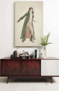 Sketch Of A Young Man Study For Illustration To A Play by Edwin Austin Abbey Posters, Prints, & Visual Artwork