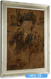 Sketch Portrait Of A Woman In A Hat by Olga Boznanska Posters, Prints, & Visual Artwork