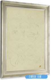 Sketches Of Head And Hind Legs Of A Lion  by Theodore Gericault Posters, Prints, & Visual Artwork