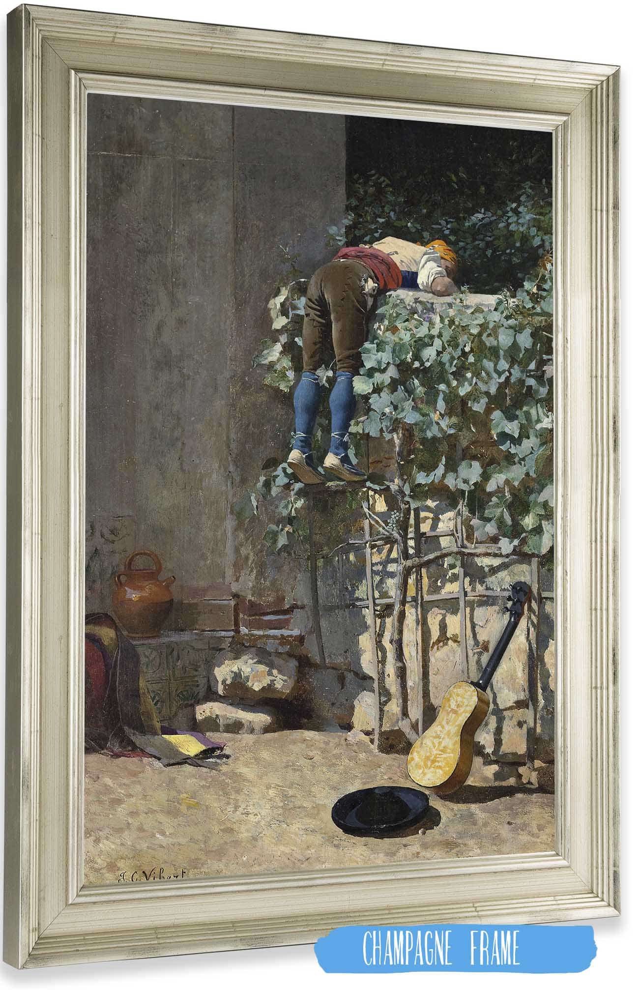 Sneaking A Peek by Jehan Georges Vibert Posters, Prints, & Visual Artwork