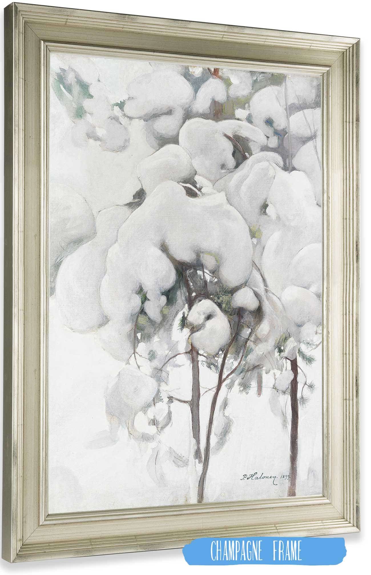Snow Covered Pine Saplings by Pekka Halonen Posters, Prints, & Visual Artwork