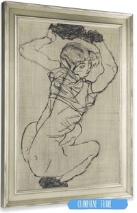 Squatting Woman by Egon Schiele Posters, Prints, & Visual Artwork
