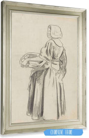 Staand Huizer Meisje Met Fruitmand by Richard Nicolaus Roland Holst Posters, Prints, & Visual Artwork
