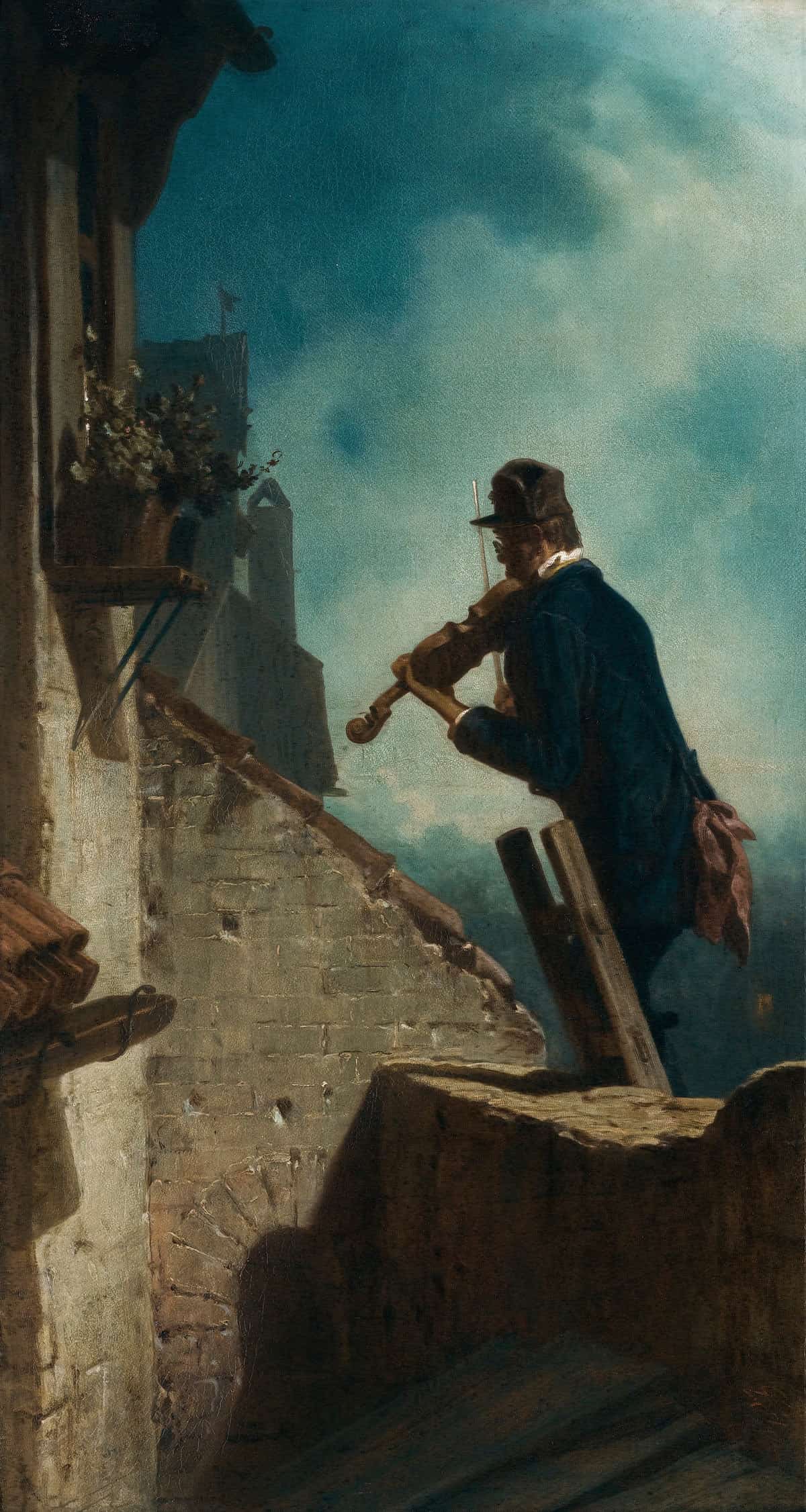 Standchen The Serenade by Carl Spitzweg Posters, Prints, & Visual Artwork