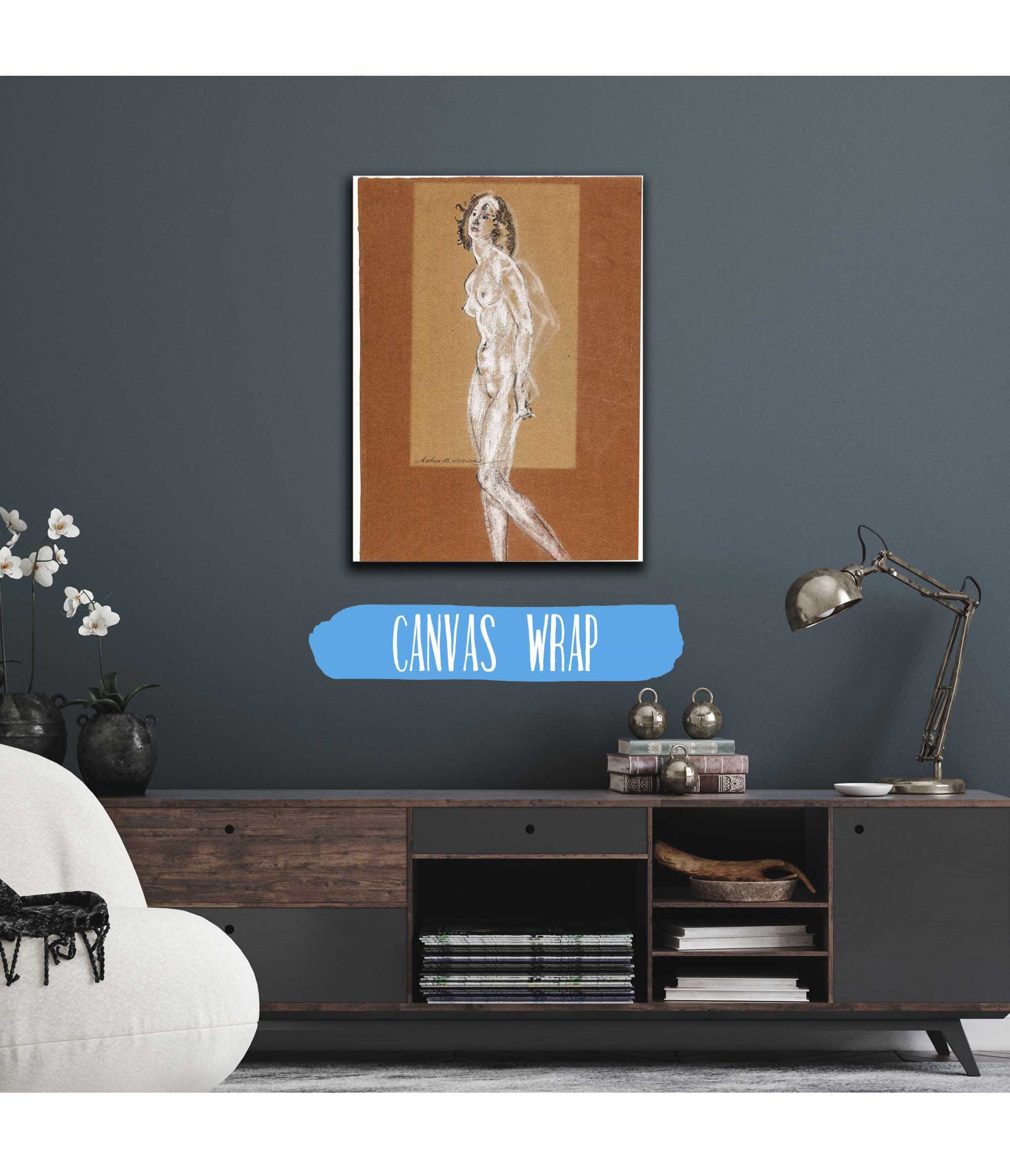 Standing Female Nude   by Arthur Bowen Davies Posters, Prints, & Visual Artwork