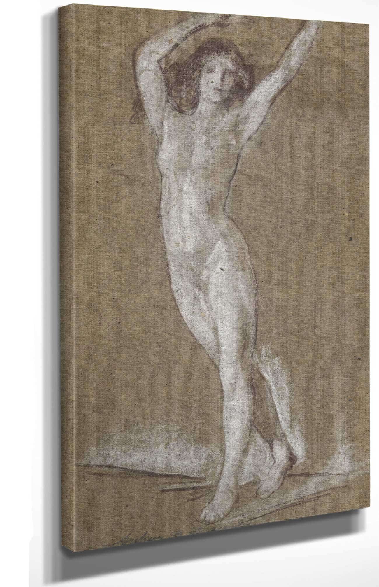 Standing Female Nude   by Arthur Bowen Davies Posters, Prints, & Visual Artwork