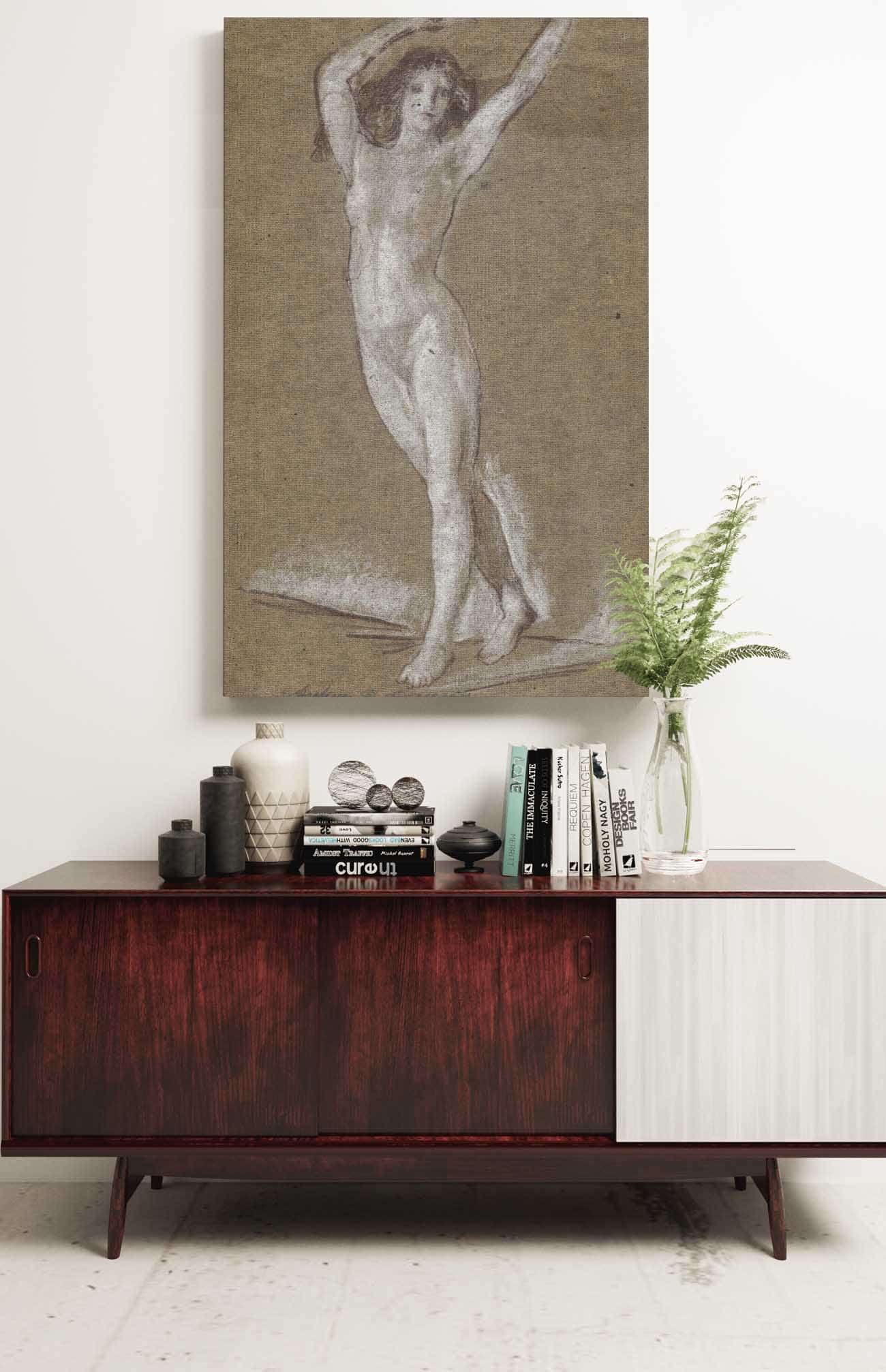 Standing Female Nude   by Arthur Bowen Davies Posters, Prints, & Visual Artwork