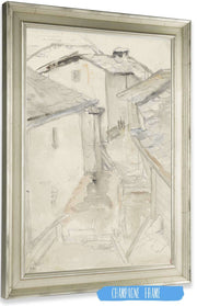 Steegje Tussen Oude Huizen  by Jozef Israels Posters, Prints, & Visual Artwork