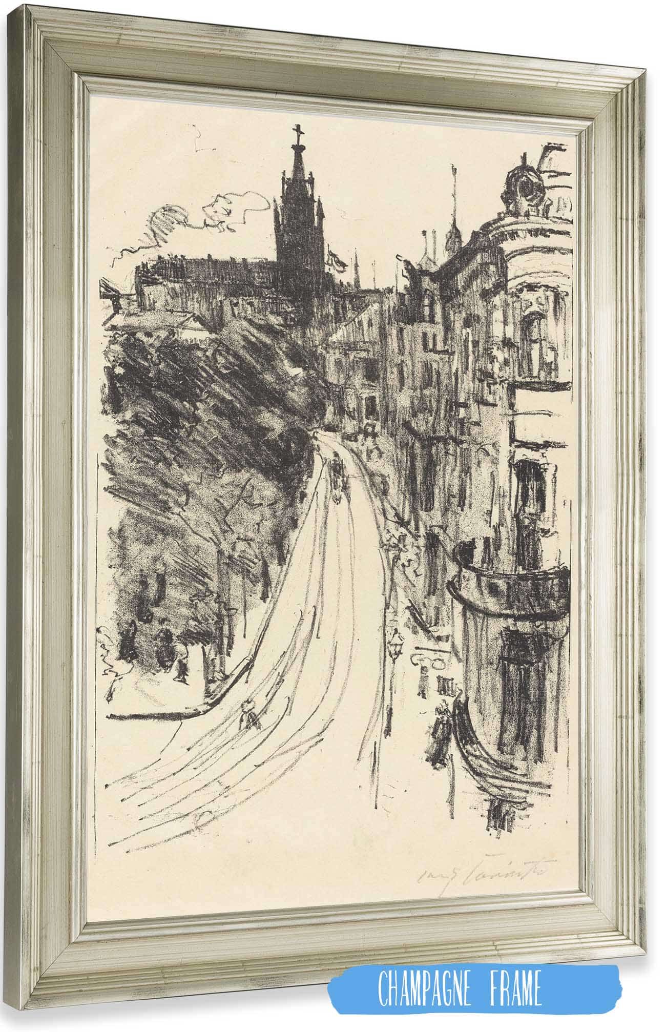 Street In Konigsberg Strasse In Konigsberg by Lovis Corinth Posters, Prints, & Visual Artwork