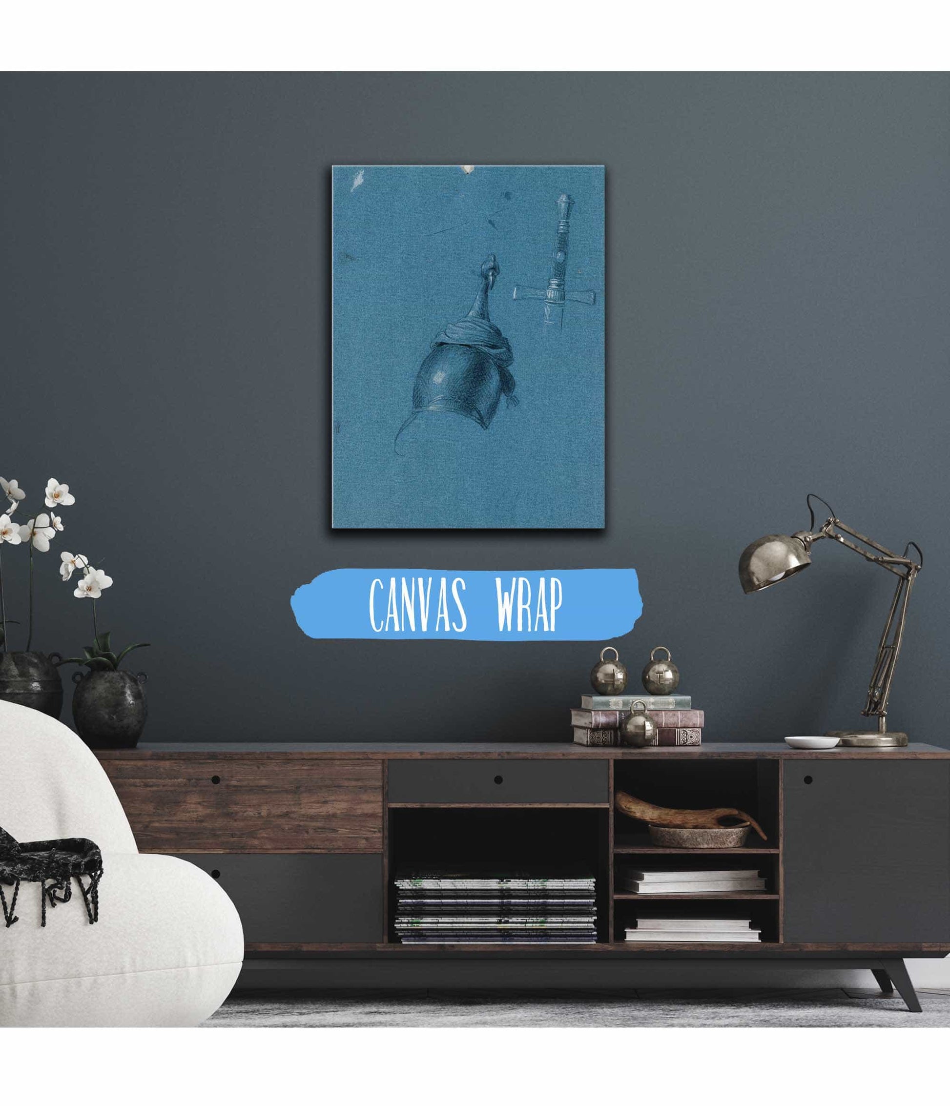 Studie Eines Helmes by Johann Peter Krafft Posters, Prints, & Visual Artwork