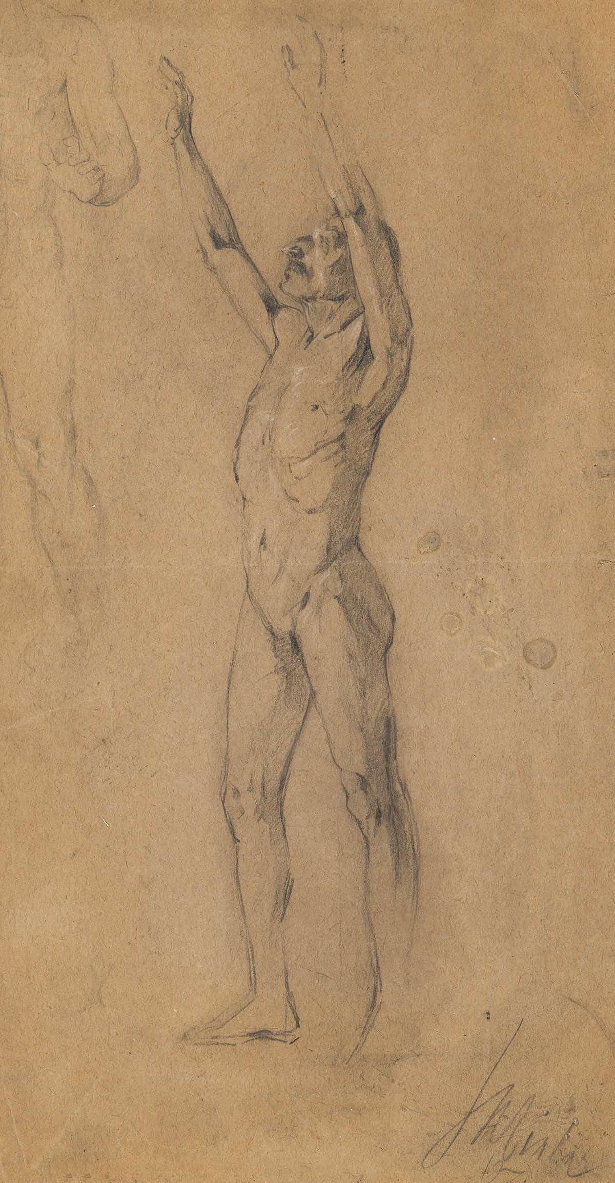 Studienblatt Mannerakte by Egon Schiele Posters, Prints, & Visual Artwork