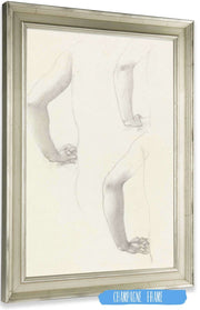 Studies Of An Arm And Hands by Sir Edward Coley Burne Jones Posters, Prints, & Visual Artwork