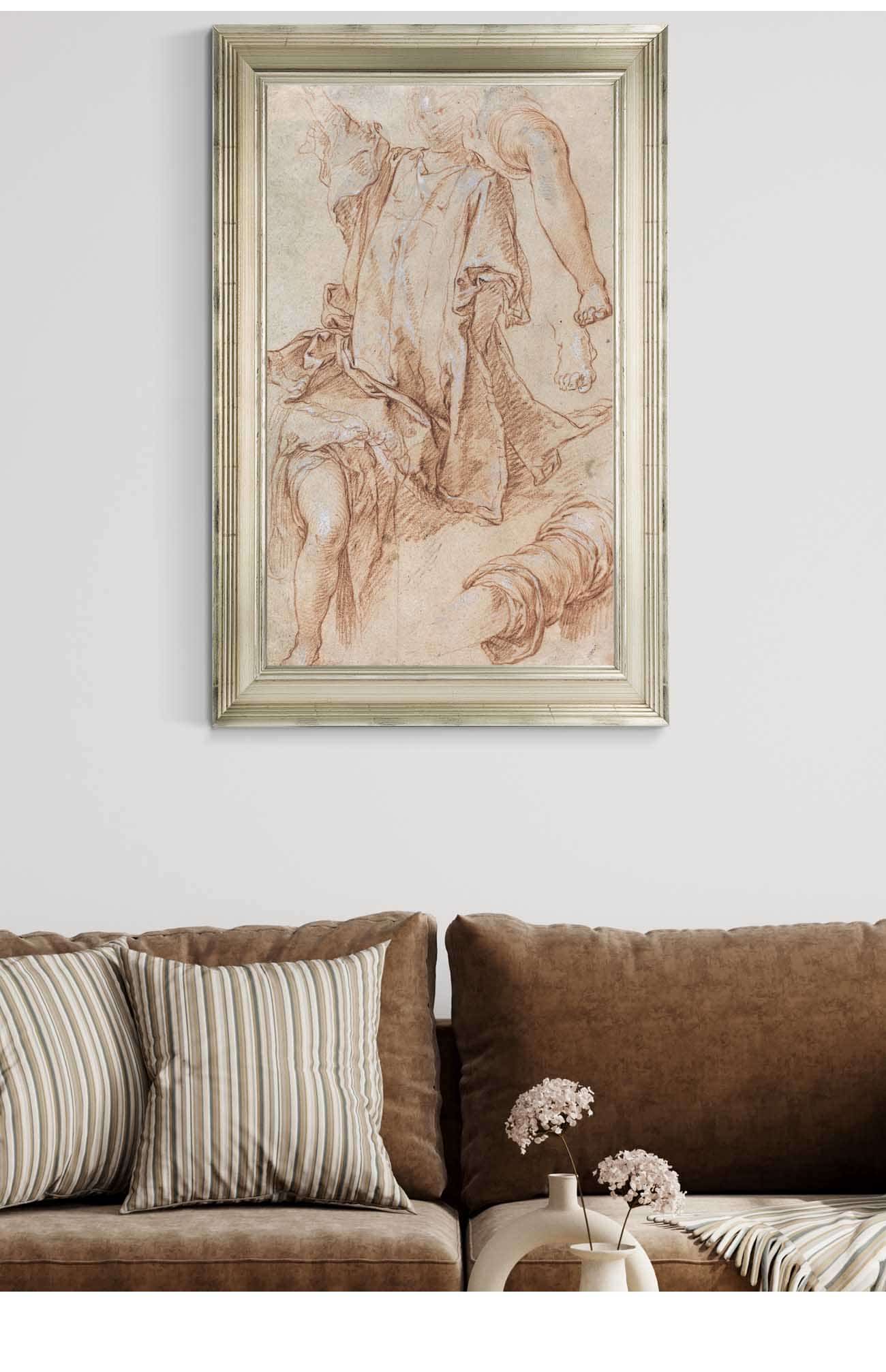 Studies Of Legs And Drapery Recto by Abraham Bloemaert Posters, Prints, & Visual Artwork