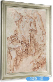Studies Of Legs And Drapery Recto by Abraham Bloemaert Posters, Prints, & Visual Artwork
