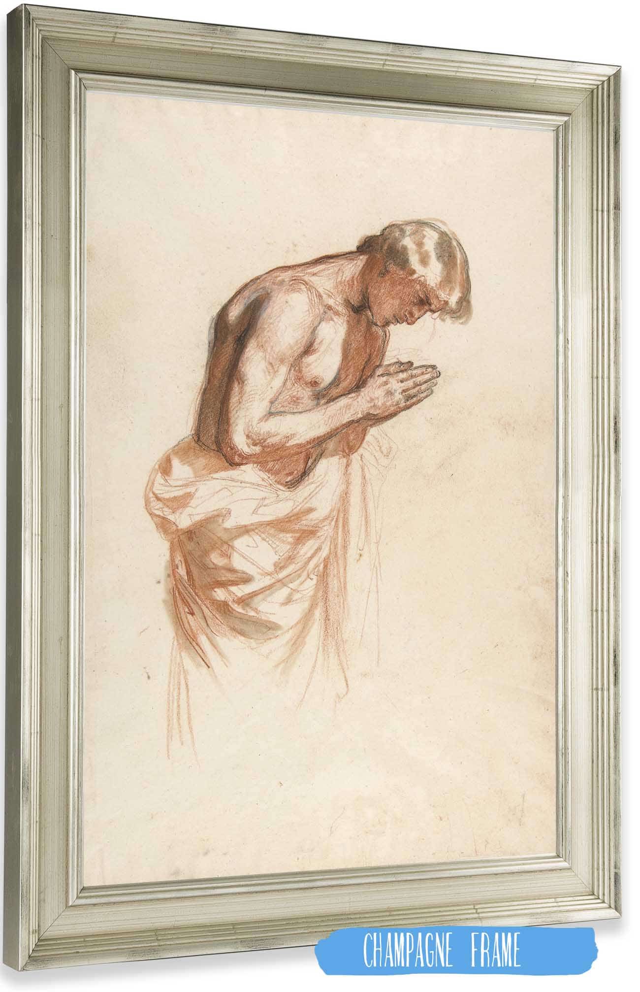 Study For Clovis by Isidore Pils Posters, Prints, & Visual Artwork