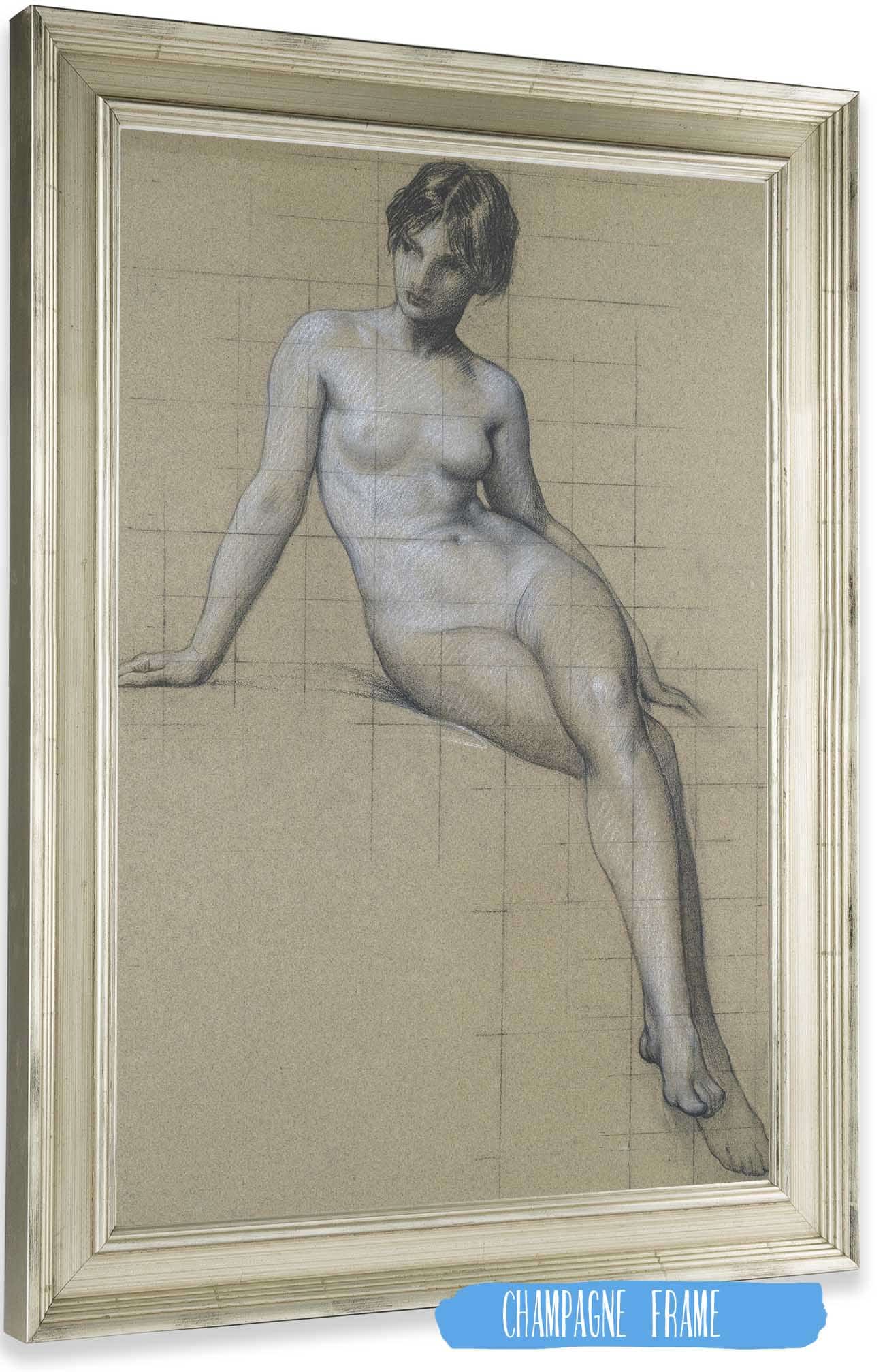 Study For The Kelpie by Herbert James Draper Posters, Prints, & Visual Artwork
