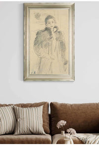 Study For Young Girl In A Green Coat by Berthe Morisot Posters, Prints, & Visual Artwork