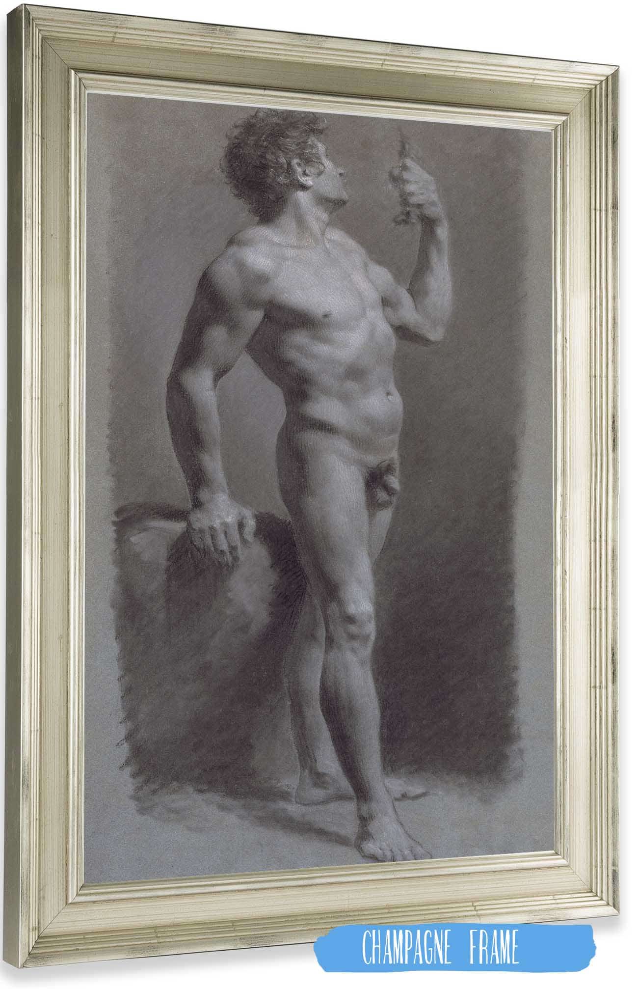 Study Of A Man by Pierre Paul Prudhon Posters, Prints, & Visual Artwork